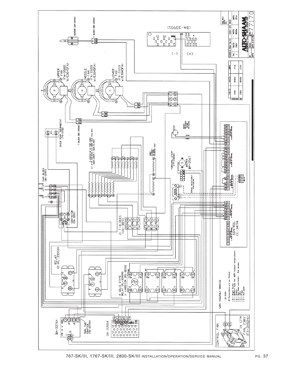 Alto-Shaam 1767-SK/III User Manual | Page 38 / 39