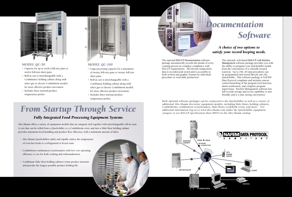 Documentation software, Fully integrated food processing equipment systems | Alto-Shaam Quickchiller User Manual | Page 6 / 8