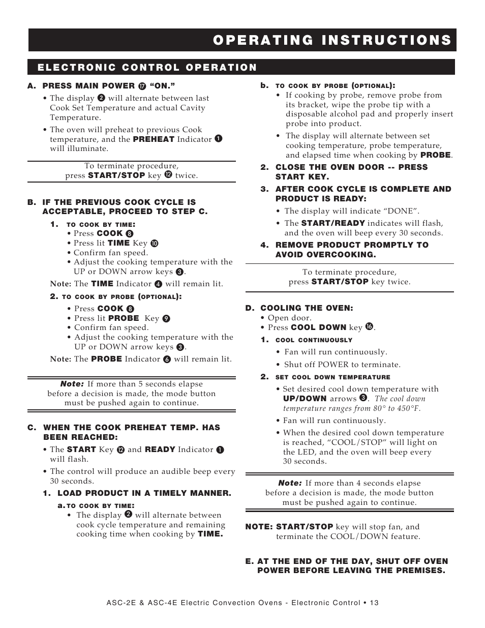 Alto-Shaam PLATINUM SERIES ASC-2E User Manual | Page 15 / 30