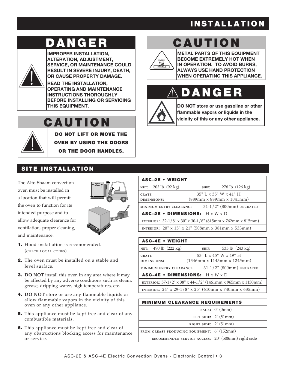 Alto-Shaam PLATINUM SERIES ASC-2E User Manual | Page 5 / 30