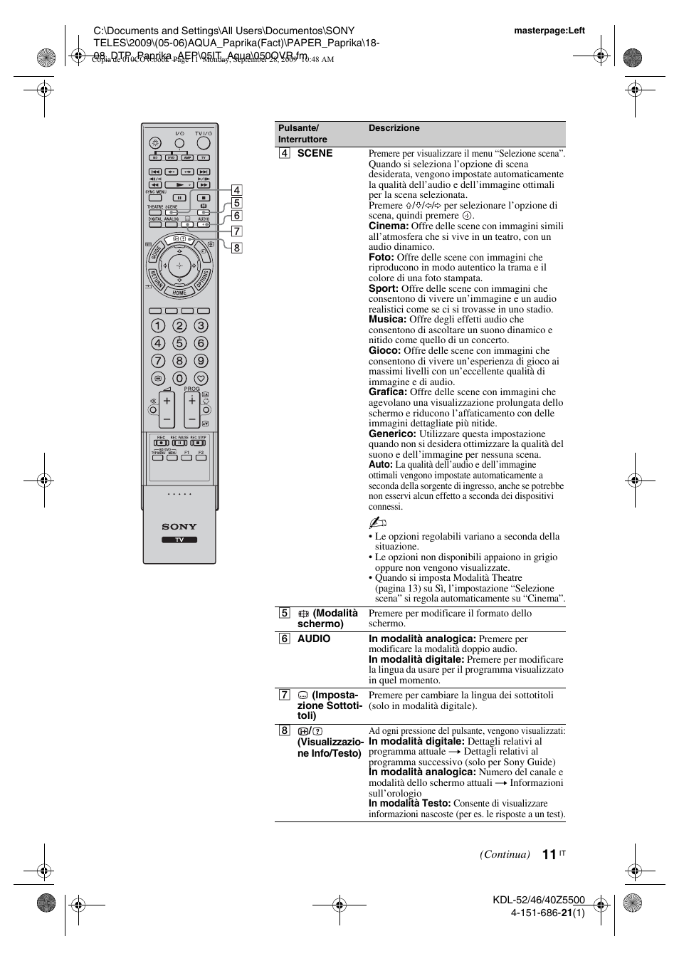 Sony KDL-52Z5800 User Manual | Page 110 / 175