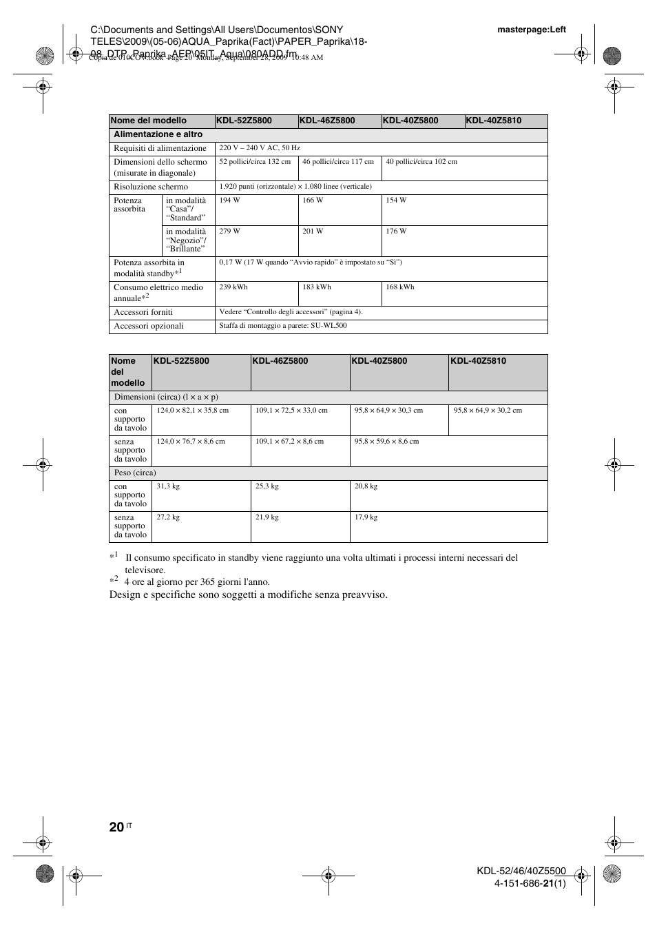 Sony KDL-52Z5800 User Manual | Page 119 / 175