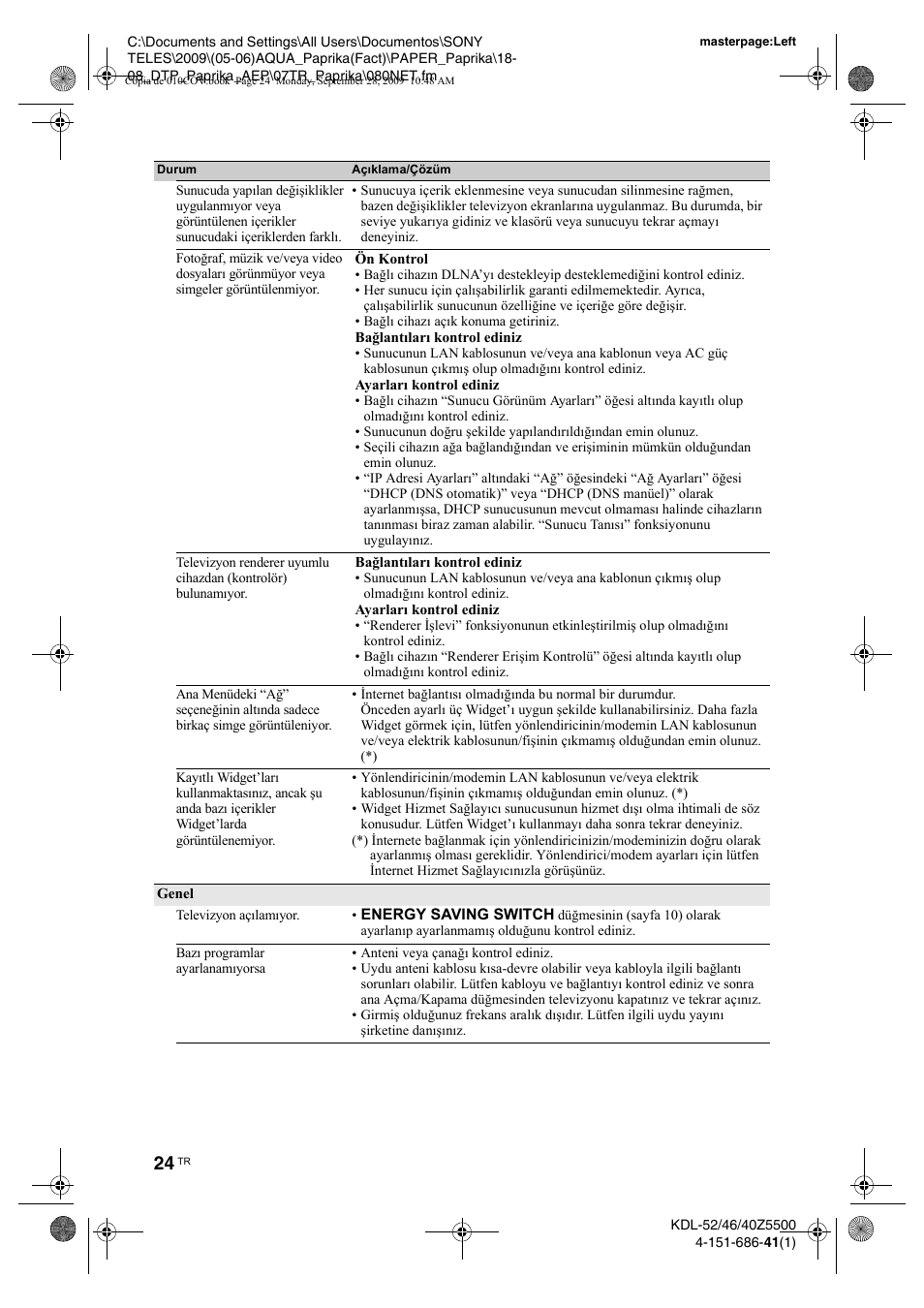 Sony KDL-52Z5800 User Manual | Page 173 / 175