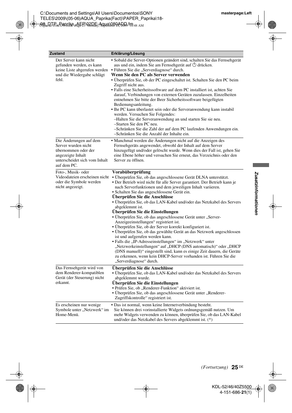 Sony KDL-52Z5800 User Manual | Page 49 / 175