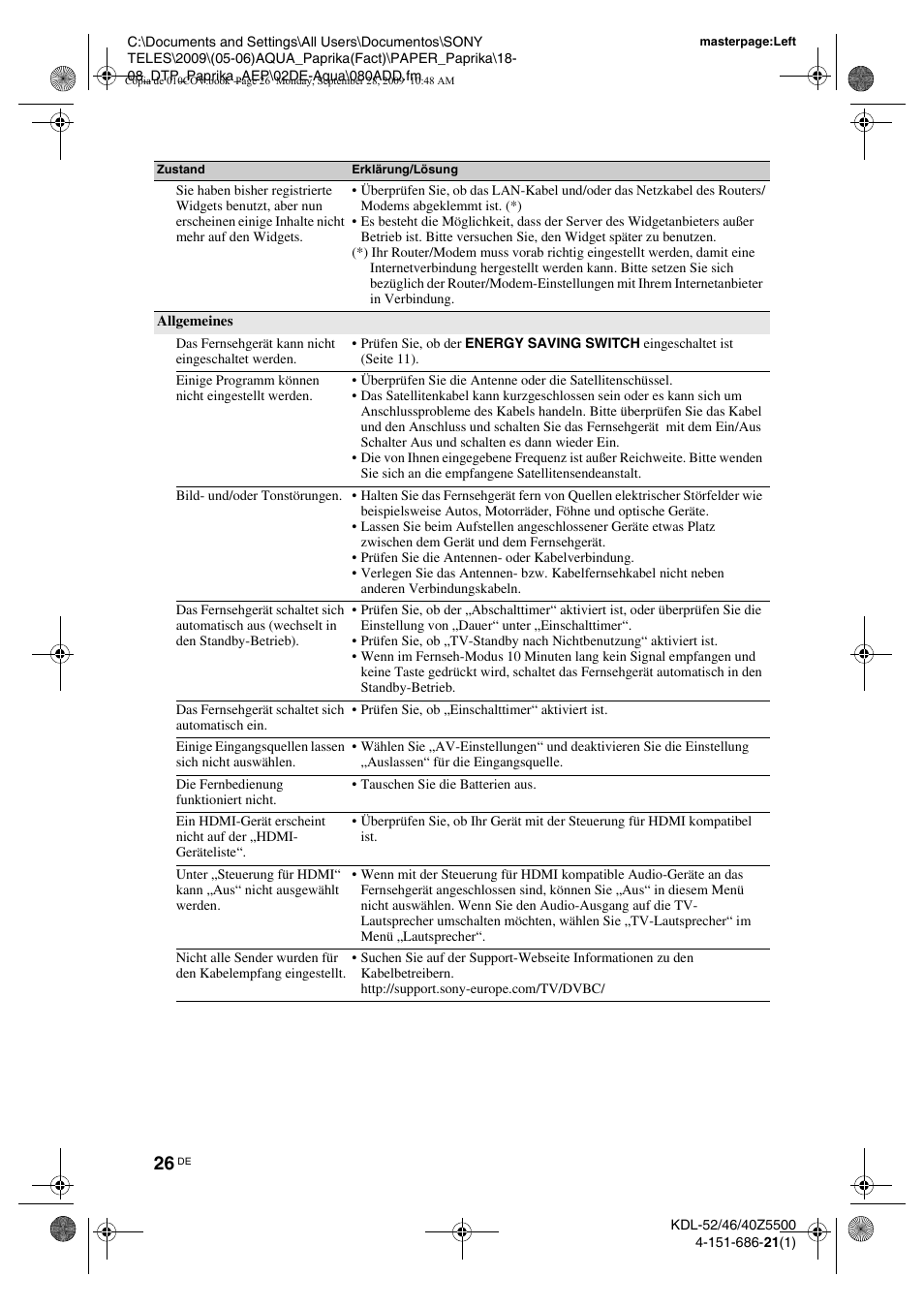 Sony KDL-52Z5800 User Manual | Page 50 / 175