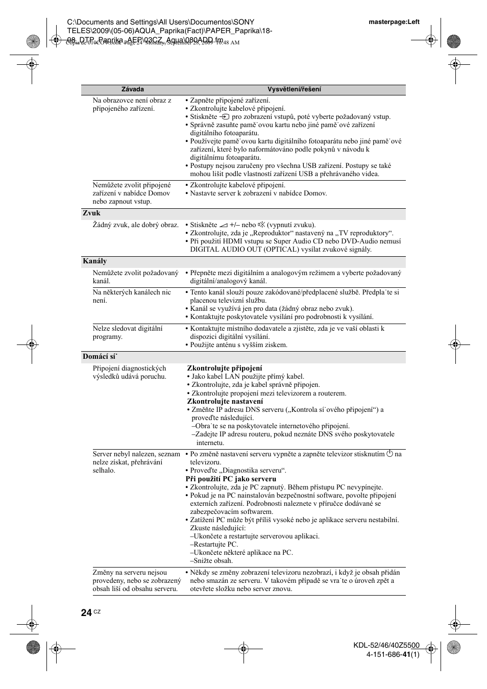 Sony KDL-52Z5800 User Manual | Page 73 / 175