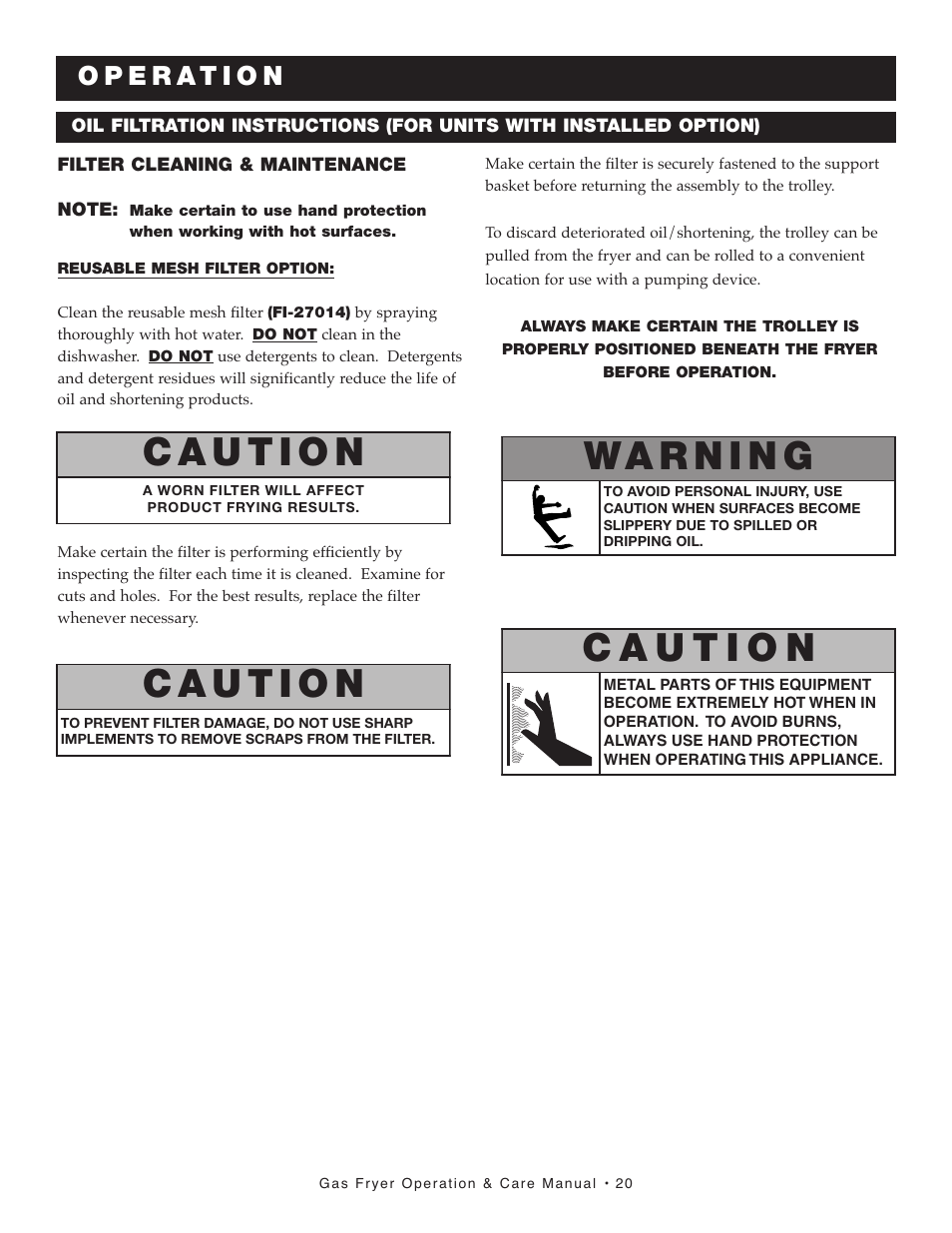 Alto-Shaam AS F-60G User Manual | Page 21 / 48