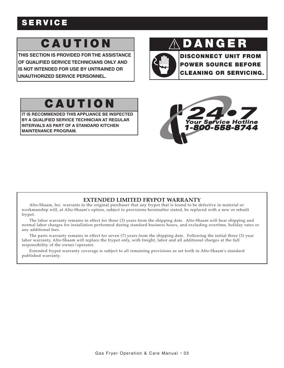 Alto-Shaam AS F-60G User Manual | Page 34 / 48