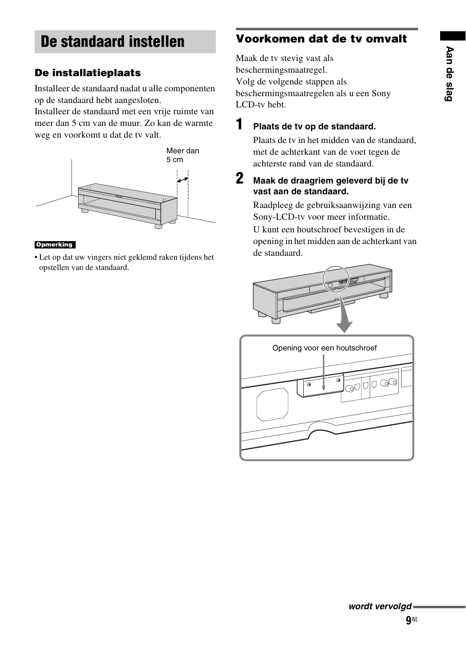 De standaard instellen | Sony RHT-G1550 User Manual | Page 9 / 196