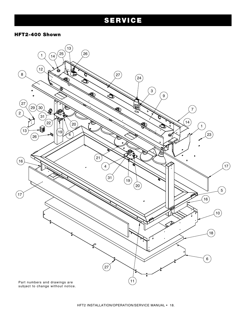 Hft2-400 shown | Alto-Shaam ECOSMART HFT2SYS-400 User Manual | Page 20 / 26