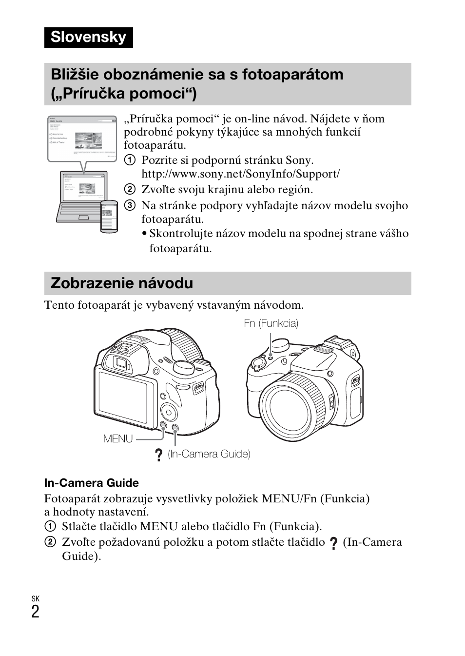 Slovensky, Zobrazenie návodu | Sony DSC-HX400V User Manual | Page 368 / 539