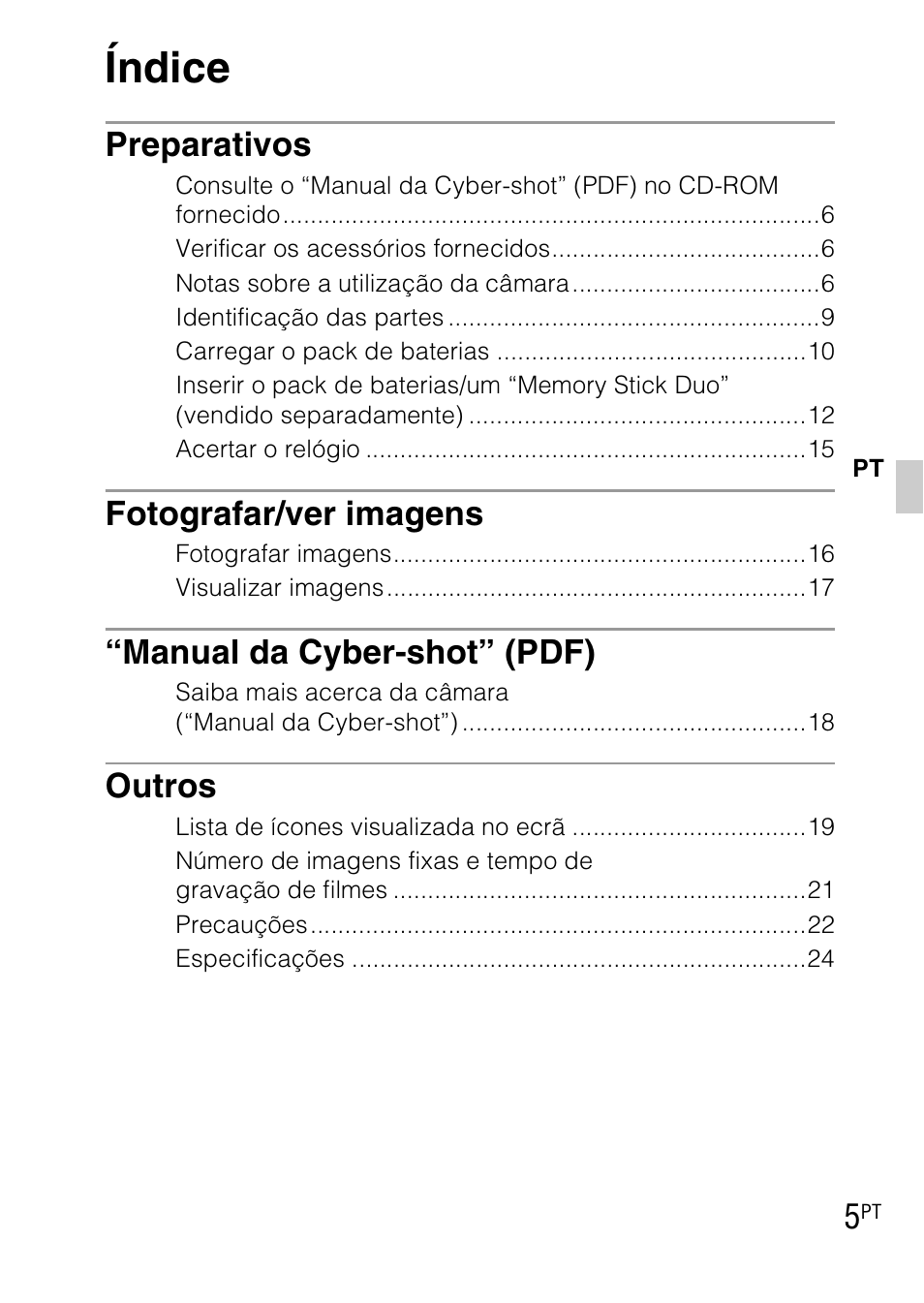 Índice, Preparativos, Fotografar/ver imagens | Manual da cyber-shot” (pdf), Outros | Sony DSC-WX1 User Manual | Page 101 / 483