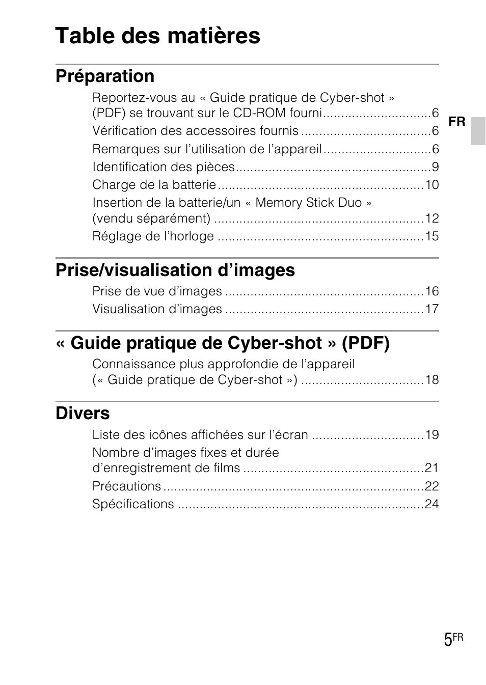 Sony DSC-WX1 User Manual | Page 29 / 483