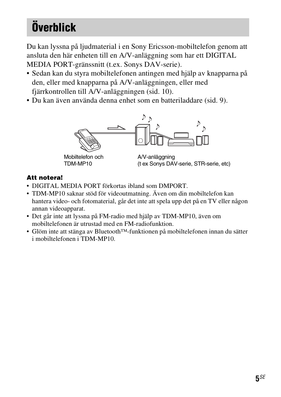 Överblick | Sony TDM-MP10 User Manual | Page 77 / 128