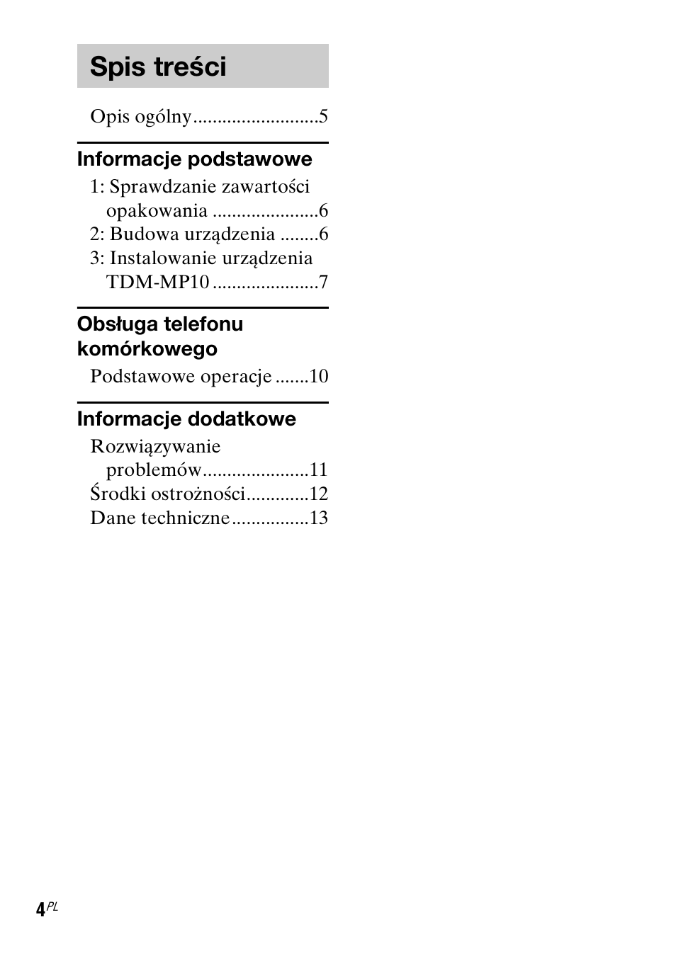 Sony TDM-MP10 User Manual | Page 88 / 128