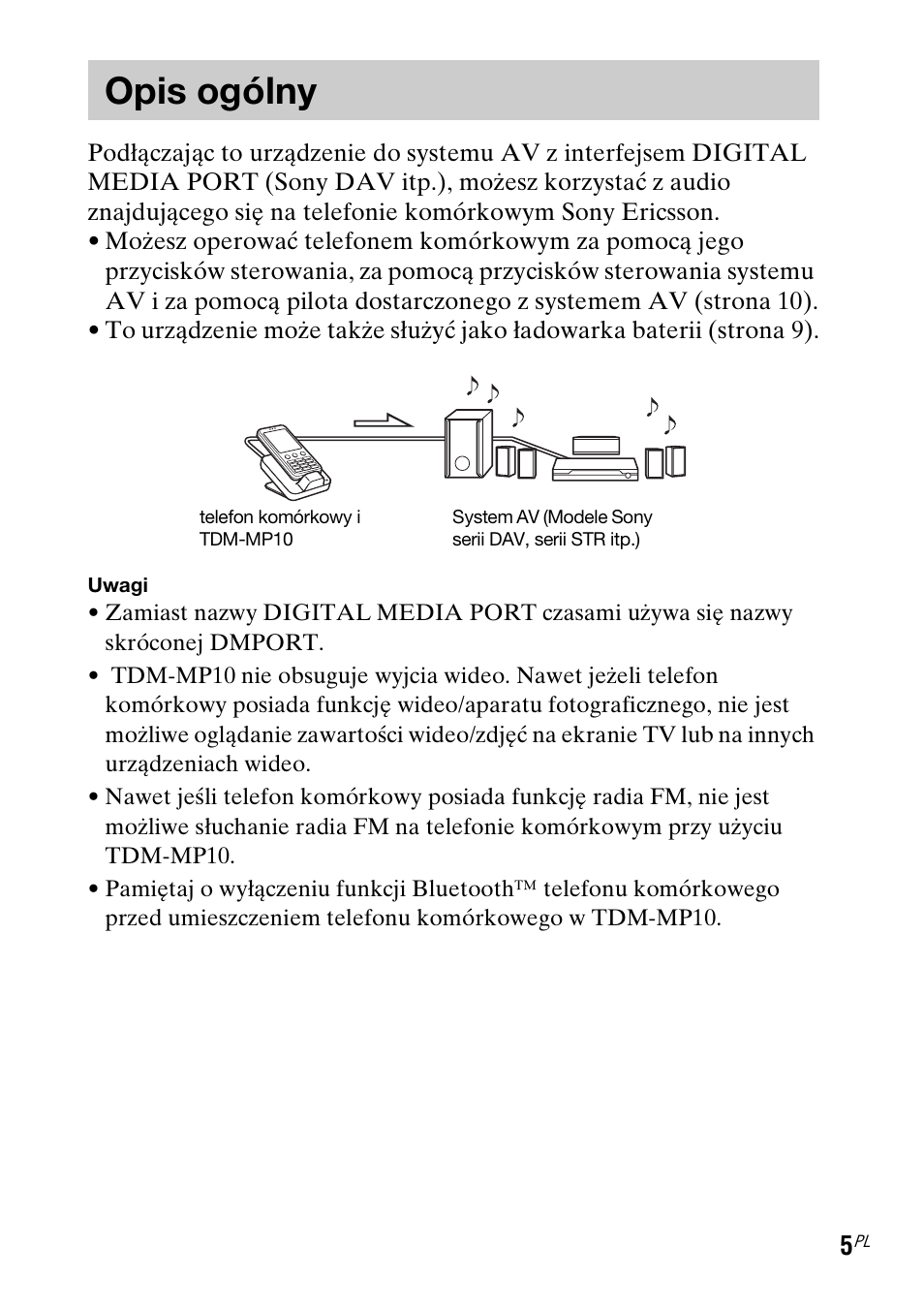 Opis ogólny | Sony TDM-MP10 User Manual | Page 89 / 128