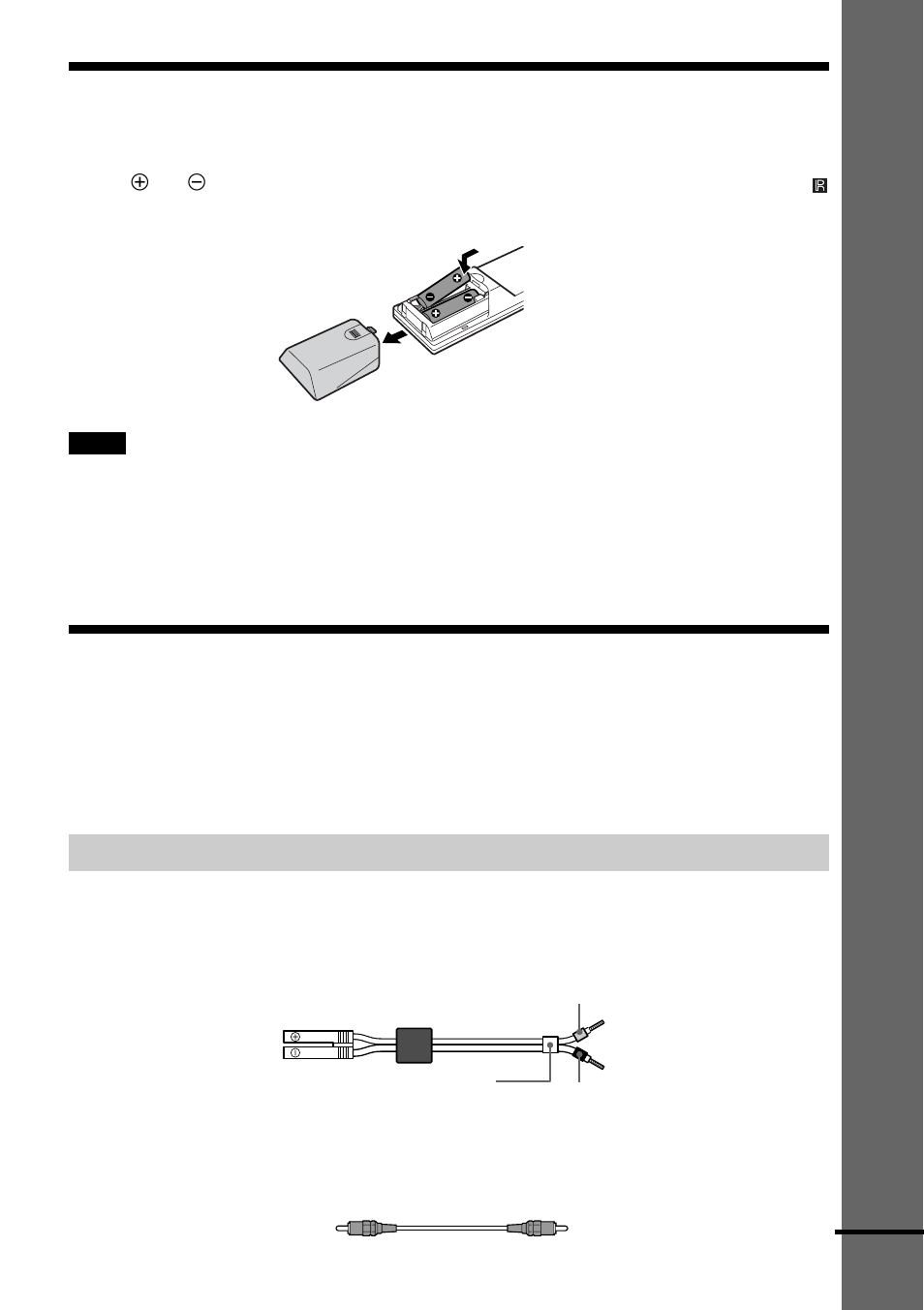 Steg 1: koppla in högtalarna, Stoppa in batterierna i fjärrkontrollen | Sony DAV-S888 User Manual | Page 275 / 516