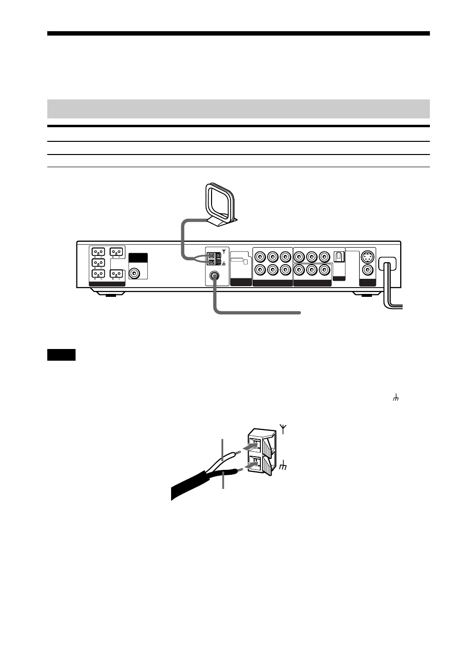 Punto 2: collegamento dell’antenna, Terminali per il collegamento delle antenne, Antenna a telaio am antenna a filo fm | Sony DAV-S888 User Manual | Page 364 / 516