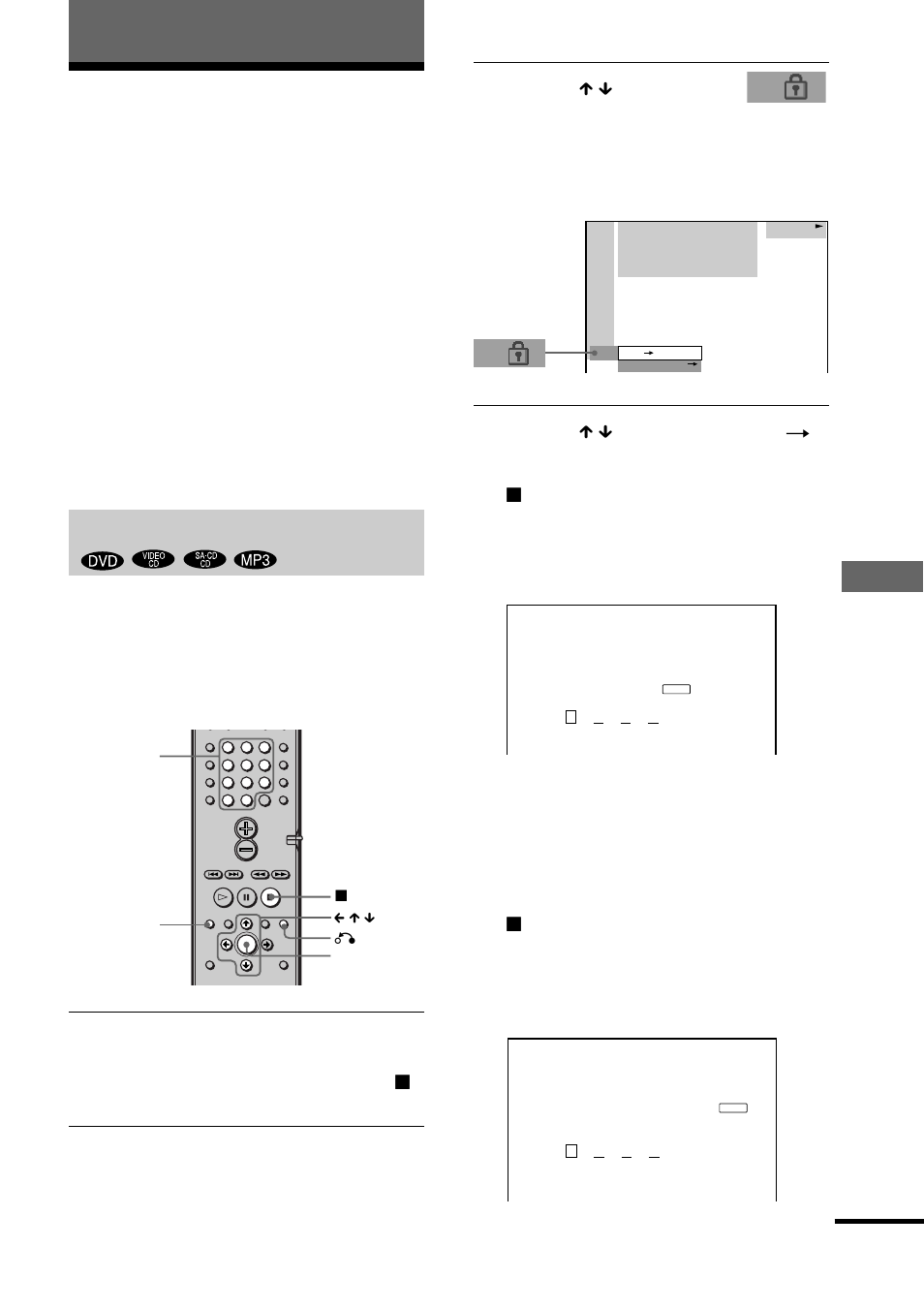 Bloccaggio dei dischi, Using v arious additional functions, Protezione personalizzata, protezione) | Protezione personalizzata | Sony DAV-S888 User Manual | Page 399 / 516