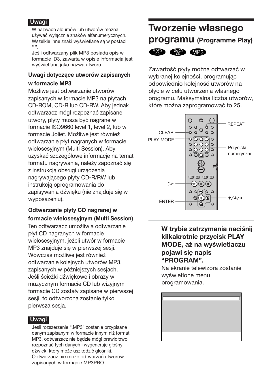 Tworzenie własnego programu, Programme play) | Sony DAV-S888 User Manual | Page 466 / 516
