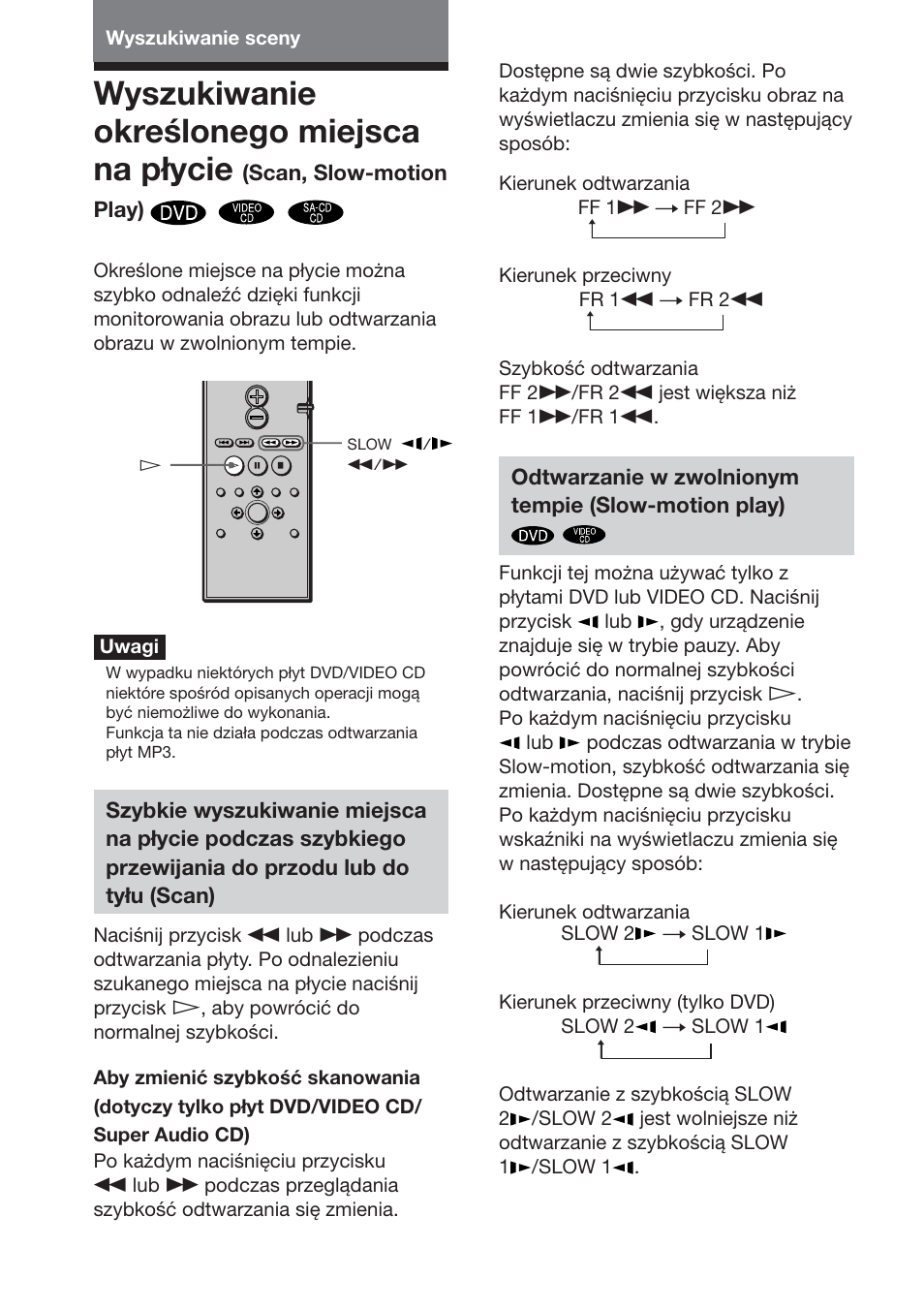 Wyszukiwanie określonego miejsca na płycie | Sony DAV-S888 User Manual | Page 470 / 516