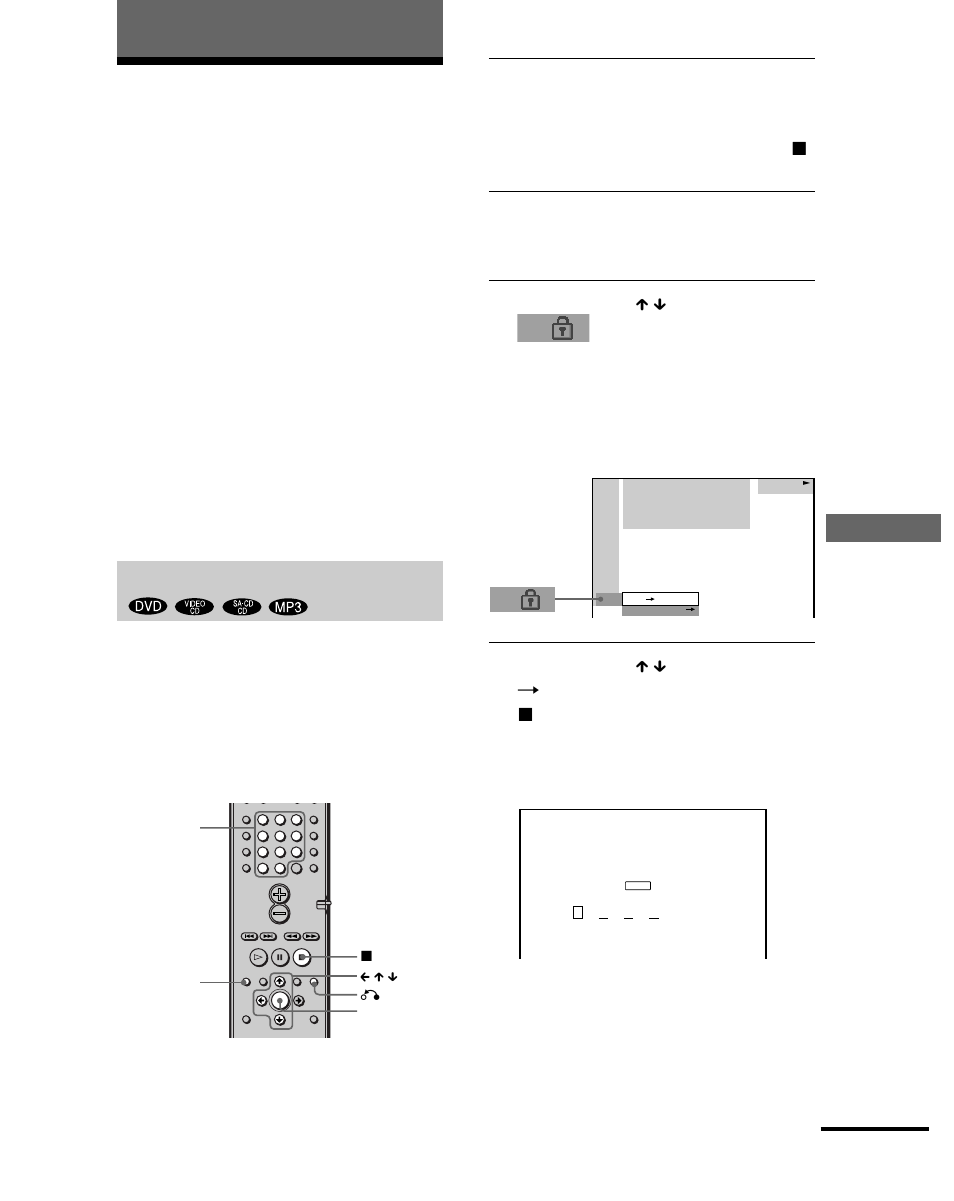 Sperren von cds/dvds, Weitere funktionen, Individuelle kindersicherung, kindersicherung) | Individuelle kindersicherung | Sony DAV-S888 User Manual | Page 55 / 516