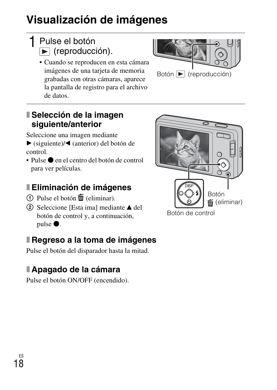 Visualización de imágenes | Sony DSC-W360 User Manual | Page 102 / 516