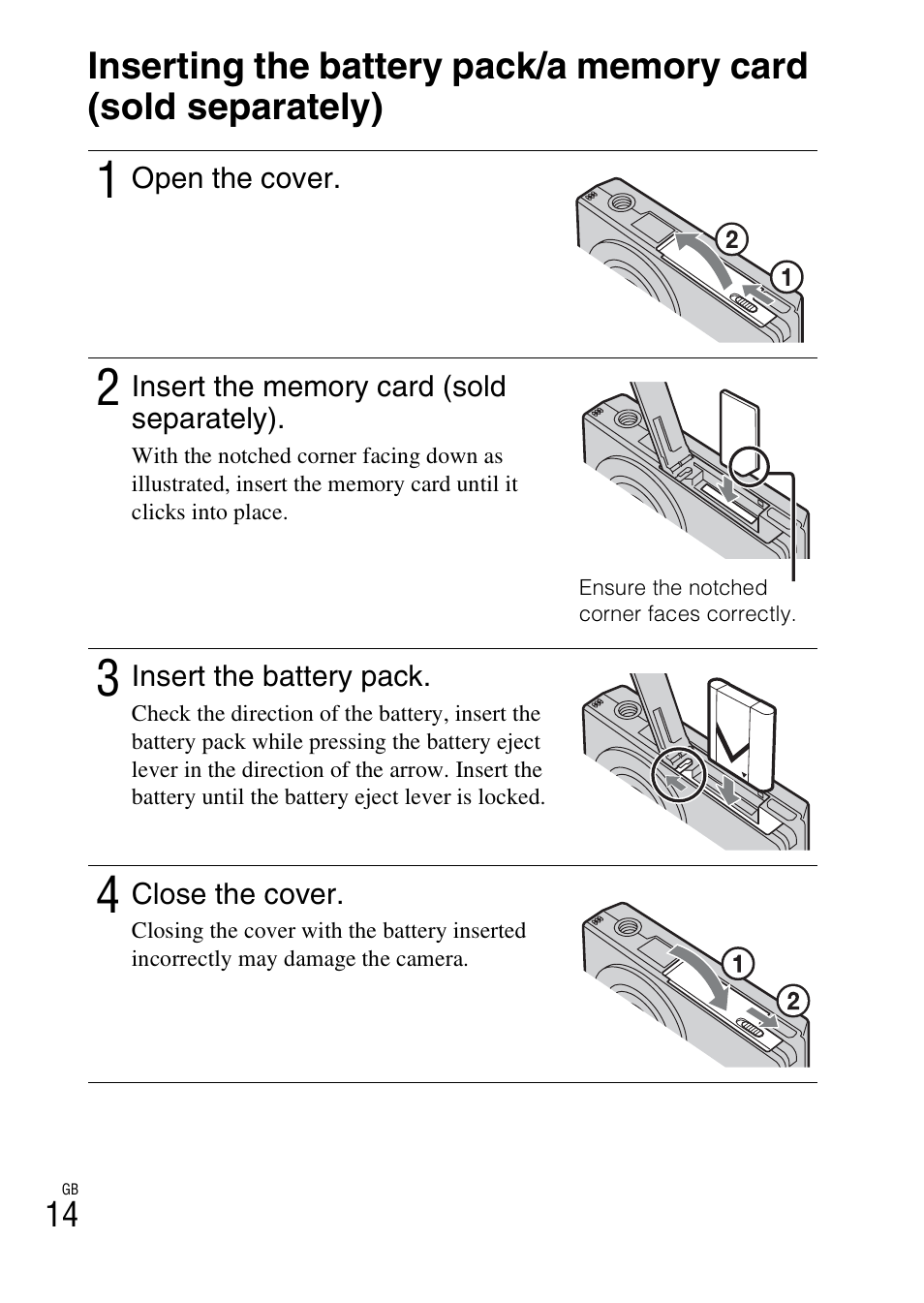 Sony DSC-W360 User Manual | Page 14 / 516