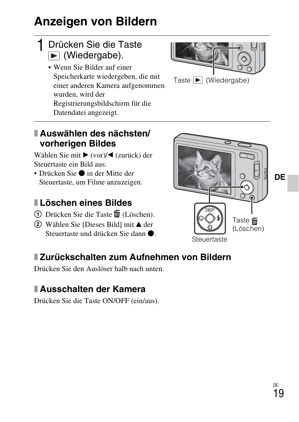 Anzeigen von bildern | Sony DSC-W360 User Manual | Page 155 / 516