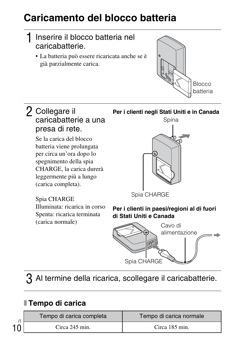 Caricamento del blocco batteria | Sony DSC-W360 User Manual | Page 68 / 516