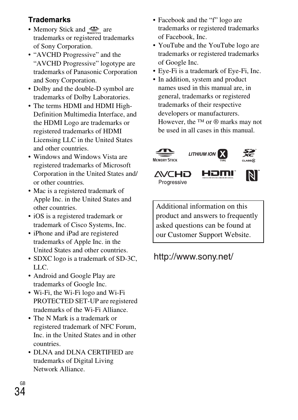 Sony DSC-HX60V User Manual | Page 34 / 507