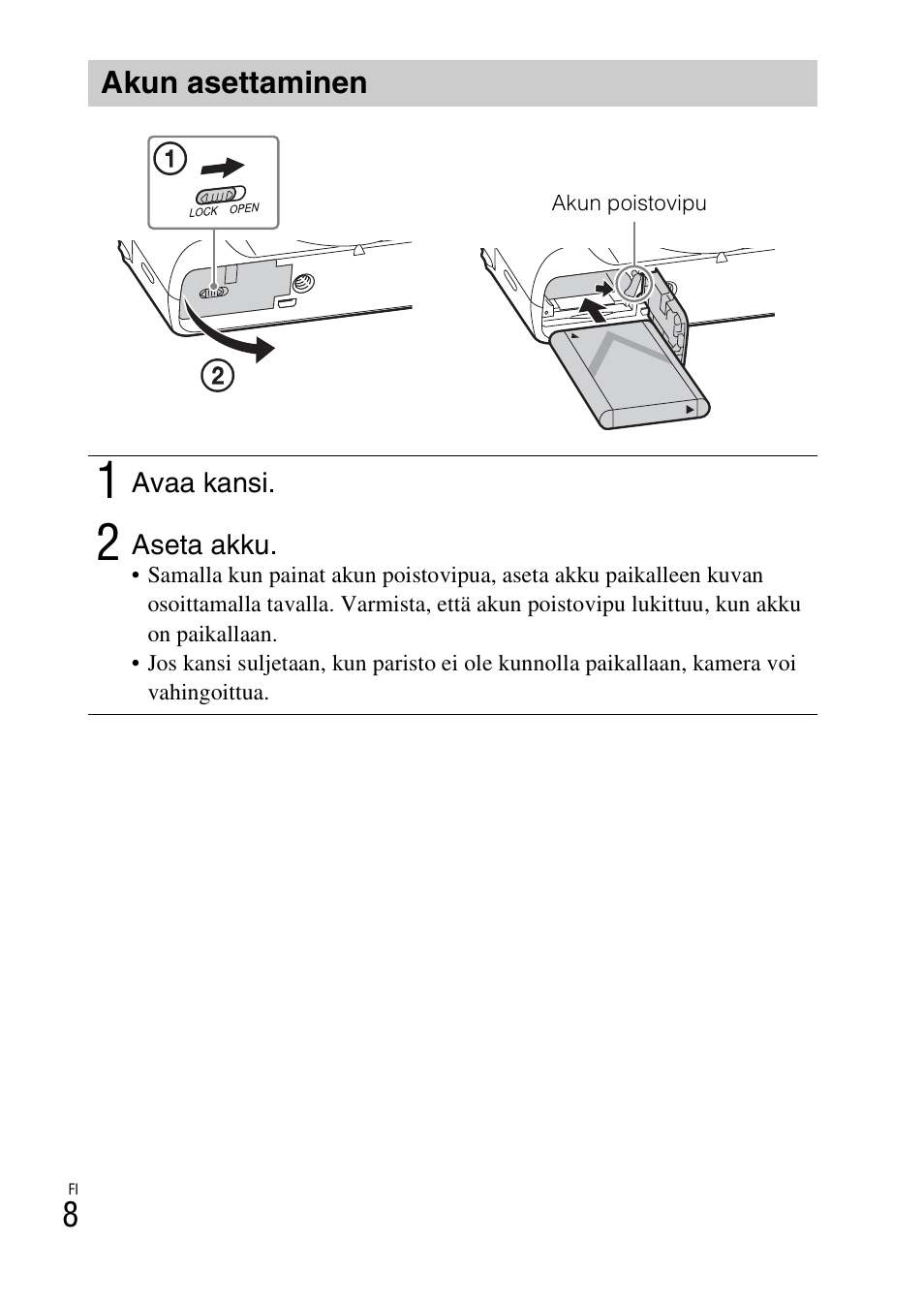 Akun asettaminen | Sony DSC-HX60V User Manual | Page 416 / 507