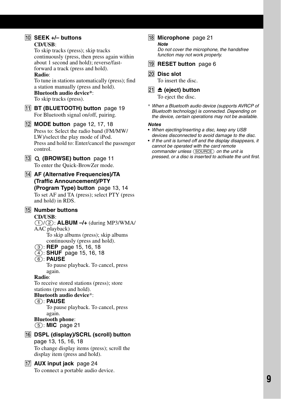 Sony MEX-BT4700U User Manual | Page 9 / 172