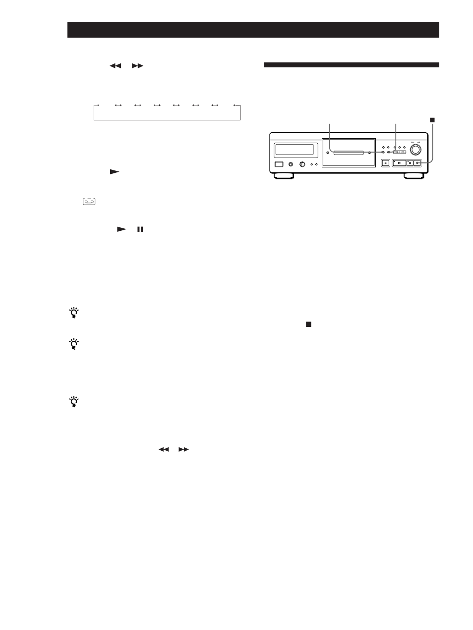 Nuttige tips voor opname, Vanaf een cd opnemen, Het opnameniveau afstellen (peak search) | Sony CDP-XA20ES User Manual | Page 34 / 96