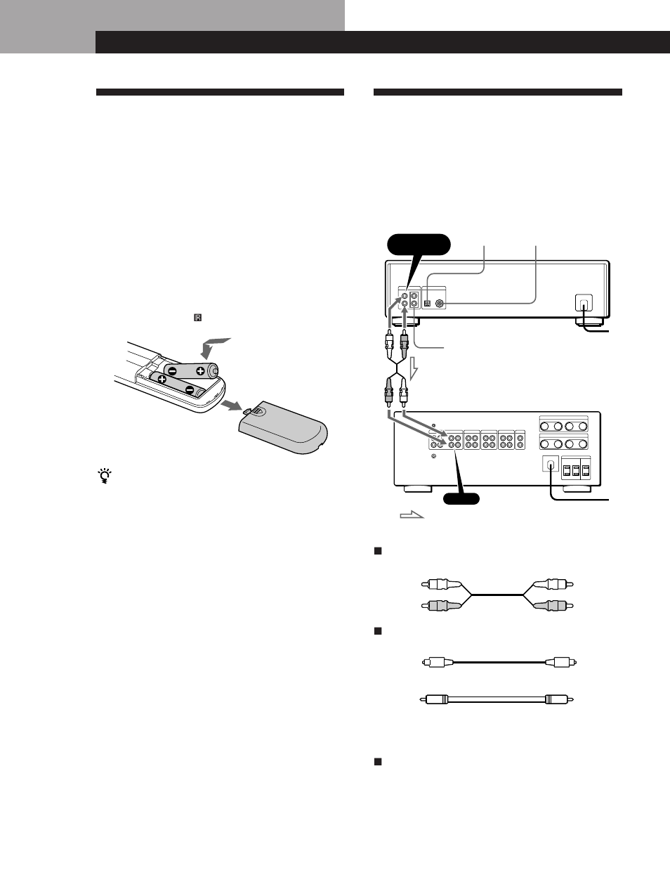 Disimballaggio, Collegamento del sistema, Operazioni preliminari | Inserimento delle pile nel telecomando, Presentazione, Collegamenti | Sony CDP-XA20ES User Manual | Page 44 / 96