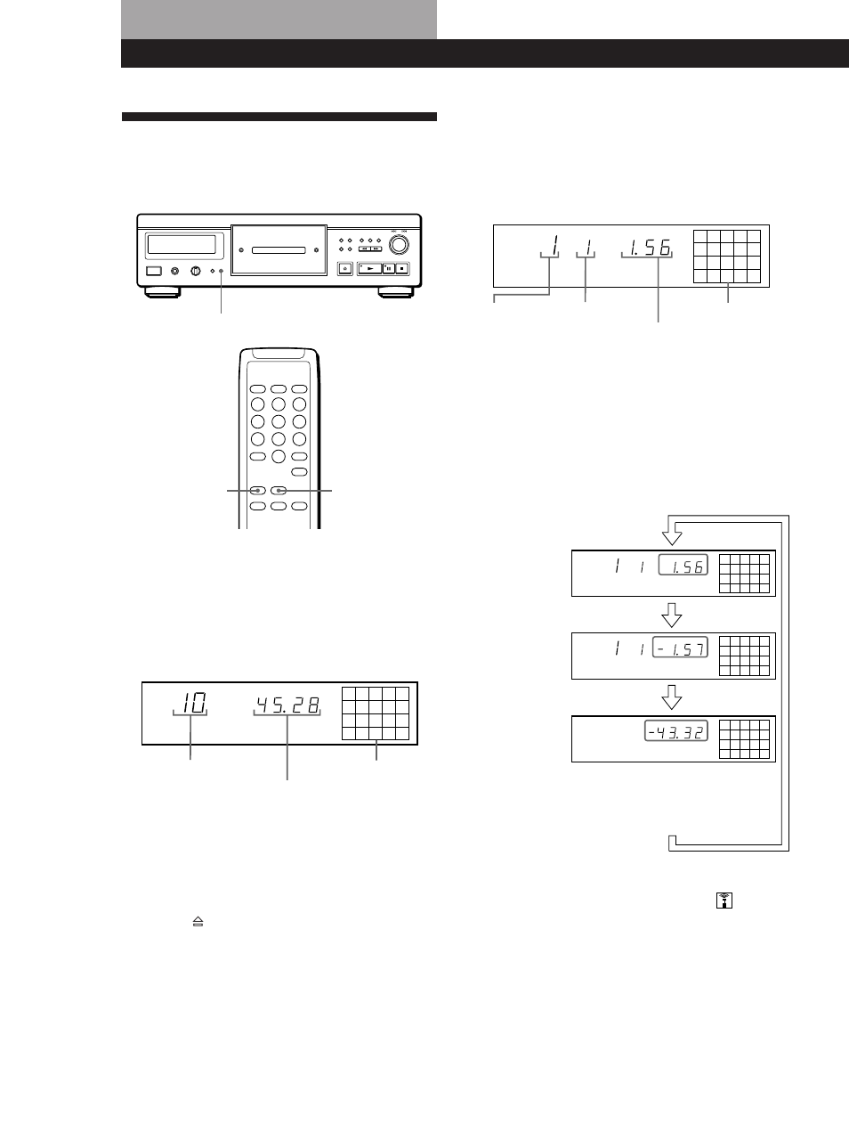 Utilização do visor, Reproduzir cds, Verificação do tempo restante | Desactivar as indicações do visor | Sony CDP-XA20ES User Manual | Page 66 / 96
