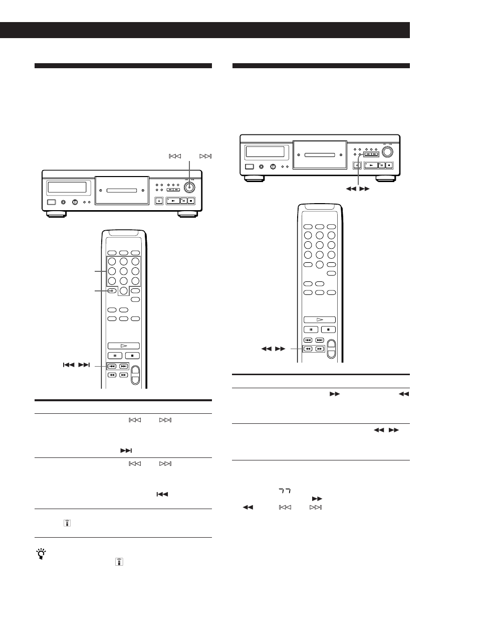 Localização de uma faixa específica, Localização de um ponto específico numa faixa, Reproduzir cds | Sony CDP-XA20ES User Manual | Page 67 / 96