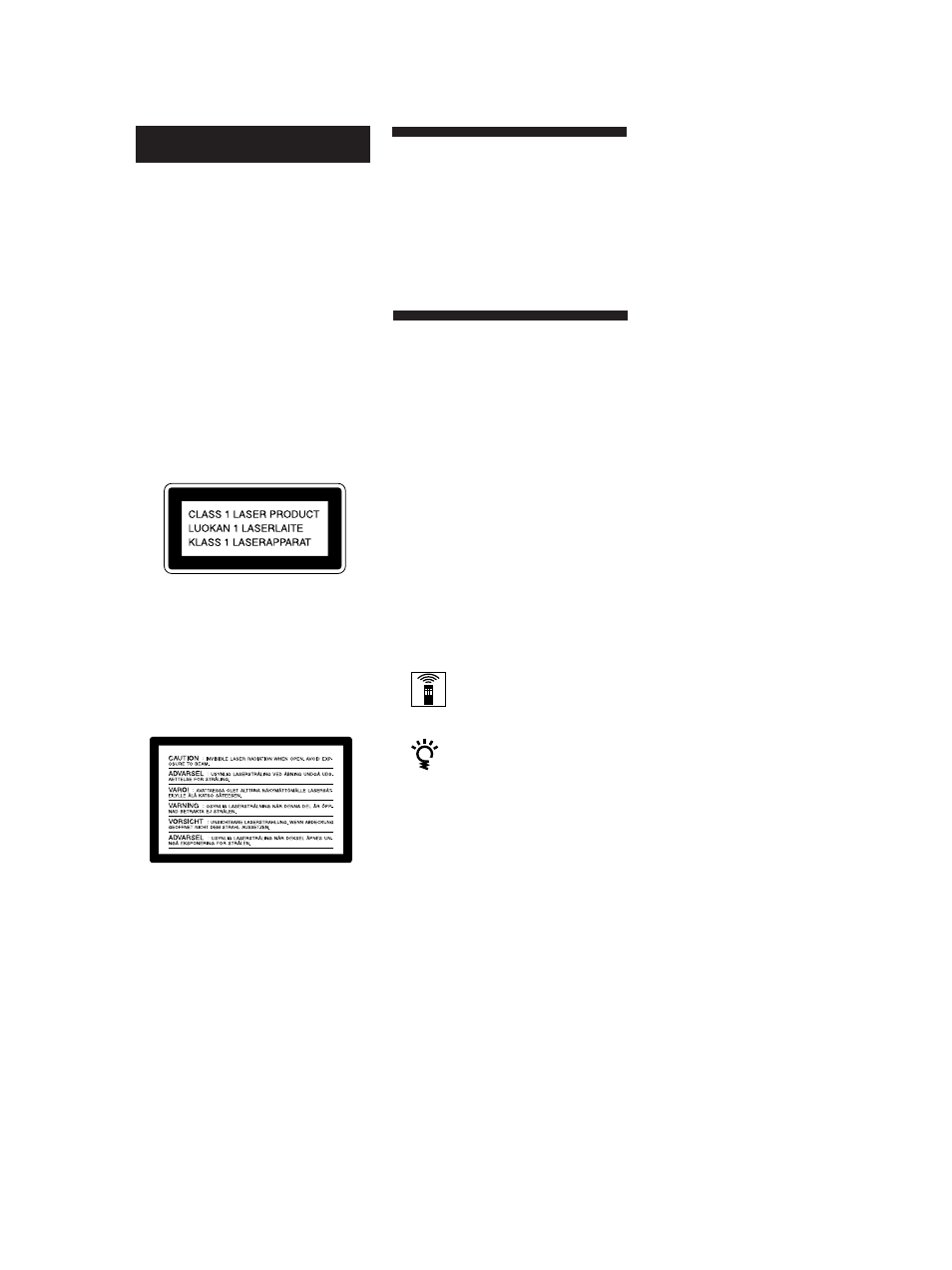 Om bruksanvisningen, Välkommen, Varning | Sony CDP-XA20ES User Manual | Page 78 / 96