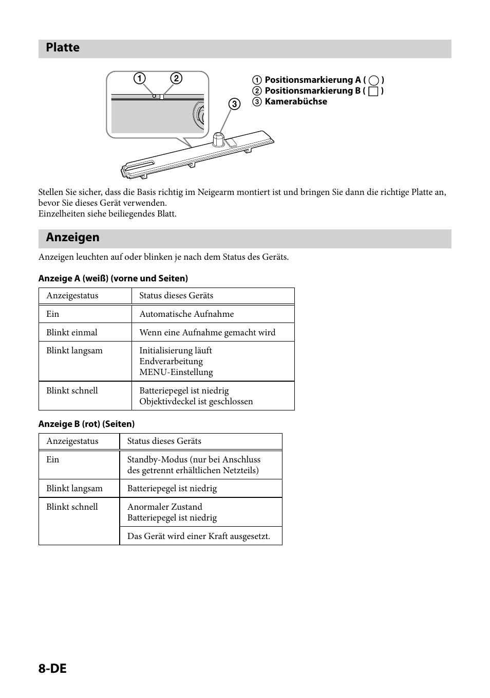 Platte, Anzeigen, Platte anzeigen | Sony IPT-DS1 User Manual | Page 38 / 189