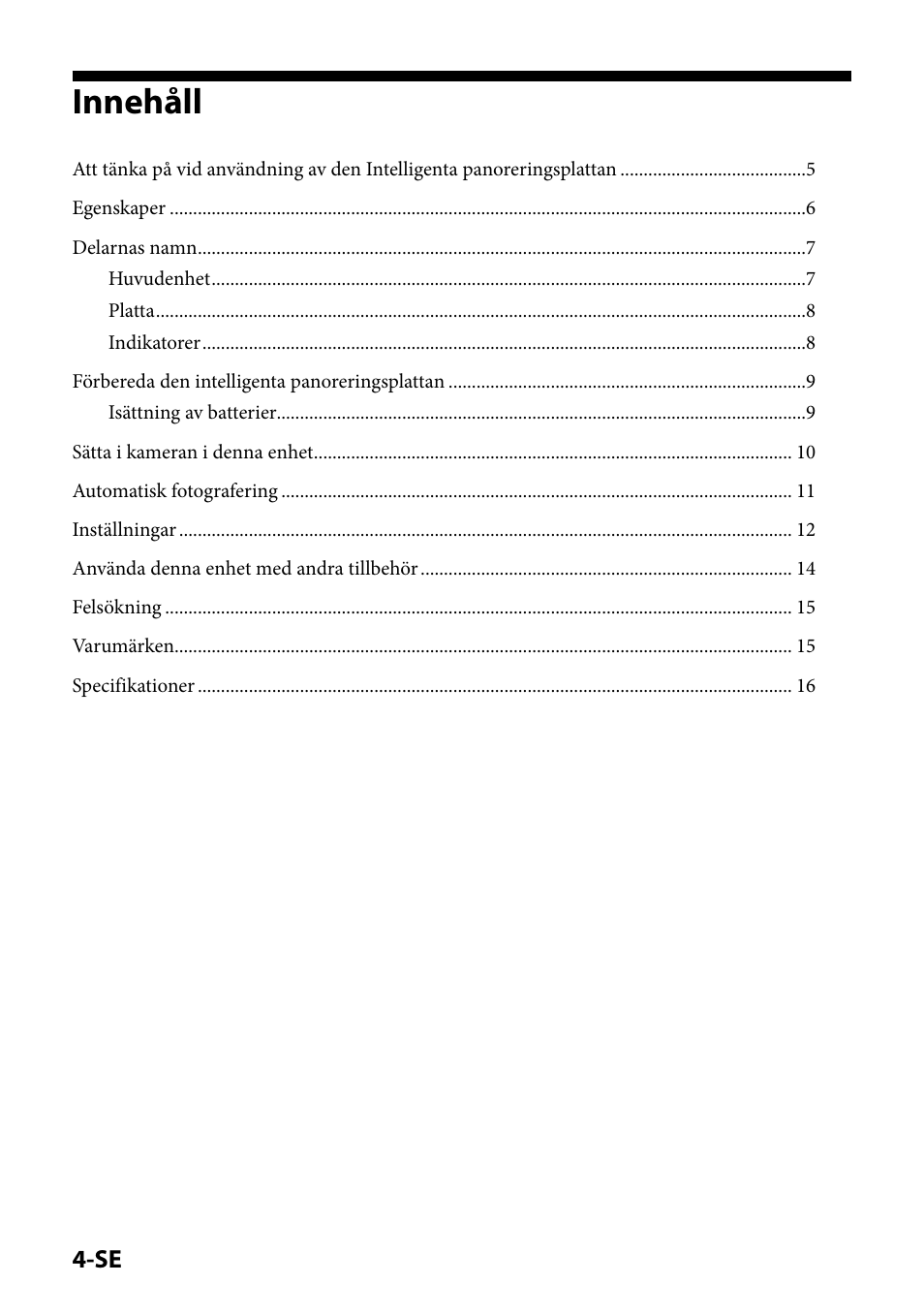 Innehåll | Sony IPT-DS1 User Manual | Page 80 / 189