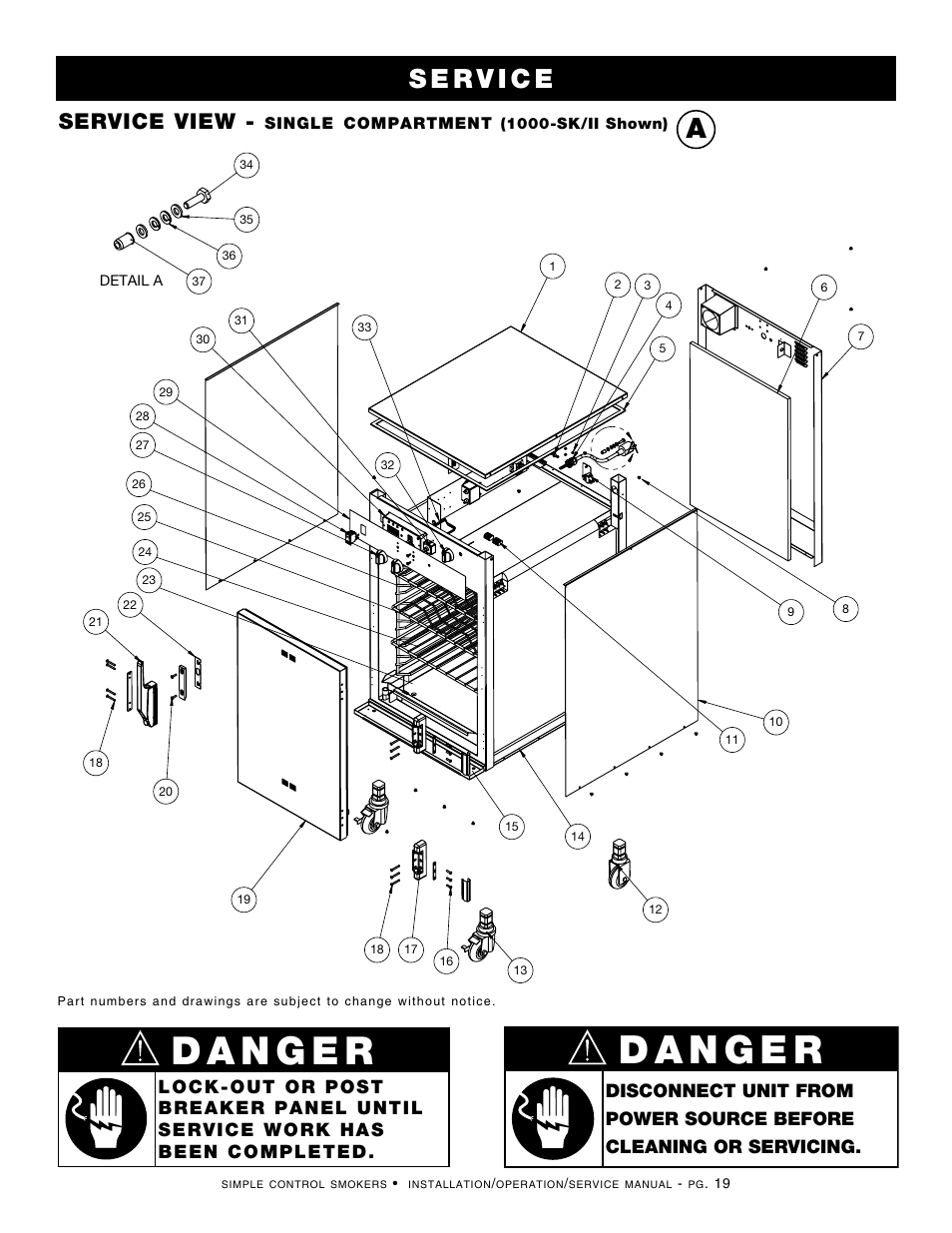 Service view | Alto-Shaam 1000-SK/II User Manual | Page 21 / 30