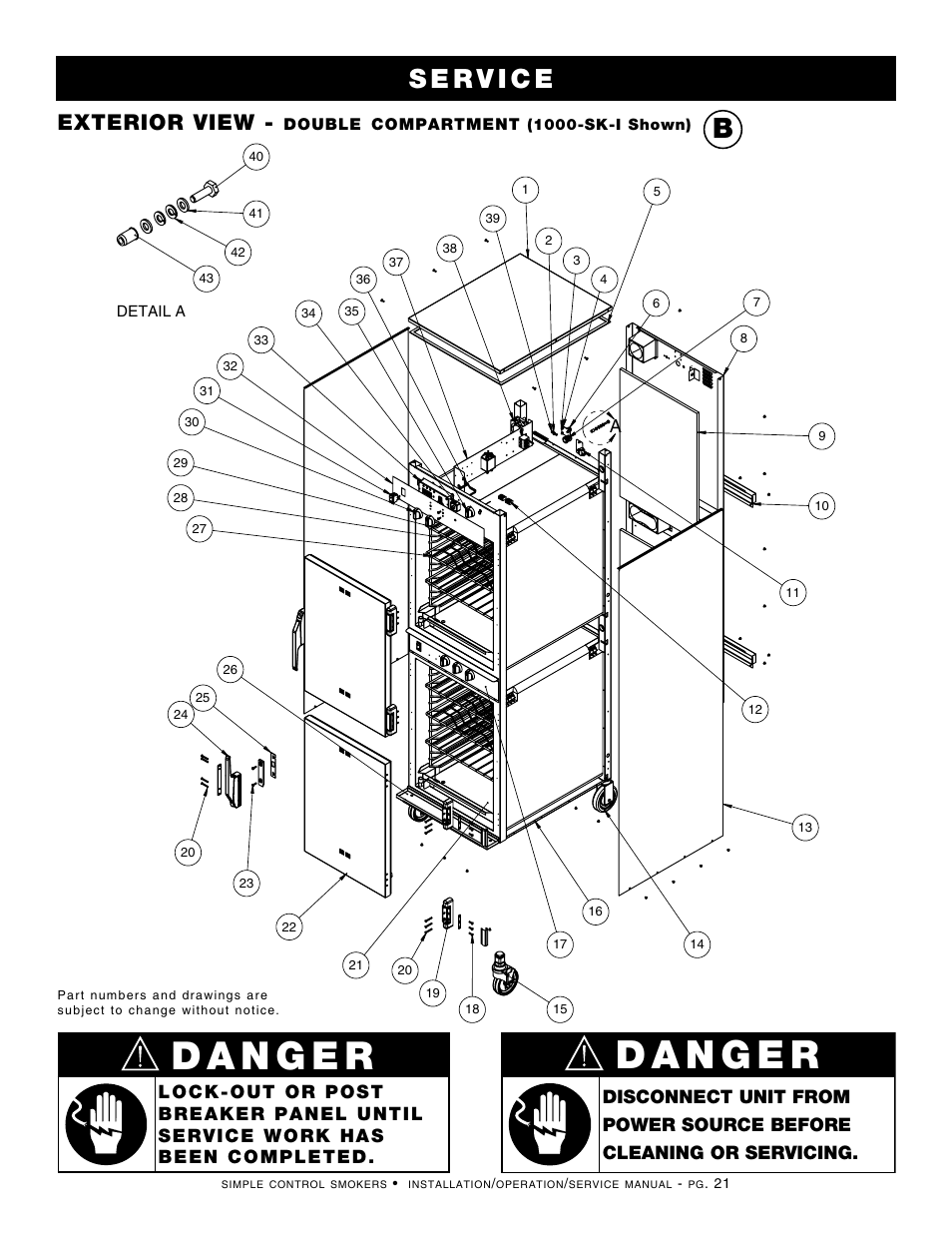 Exterior view | Alto-Shaam 1000-SK/II User Manual | Page 23 / 30