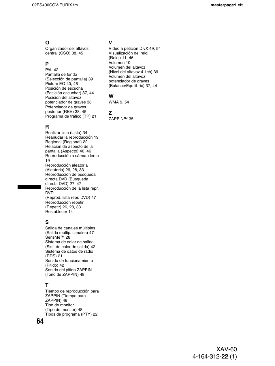 Sony XAV-60 User Manual | Page 122 / 188