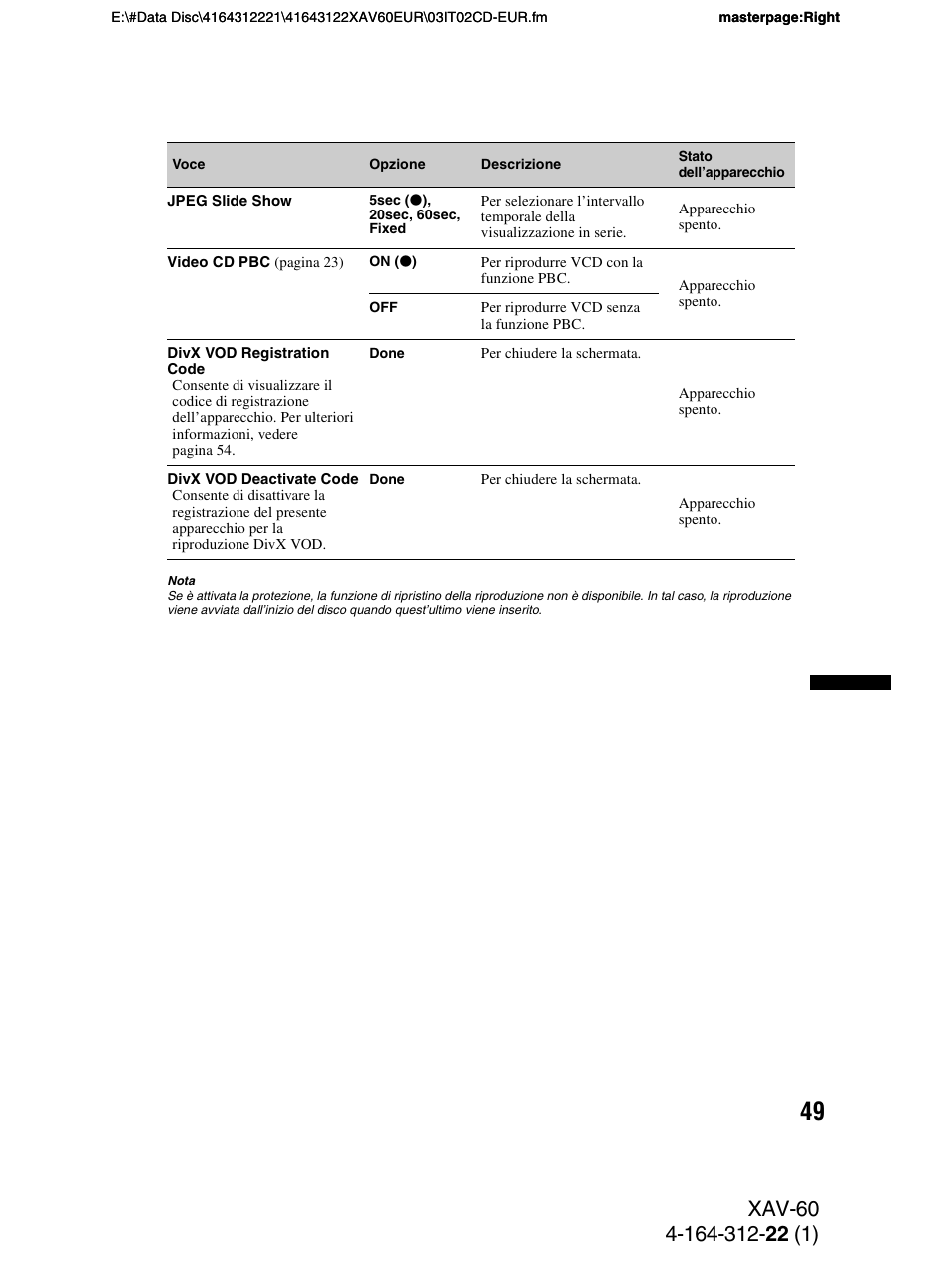 Sony XAV-60 User Manual | Page 171 / 188