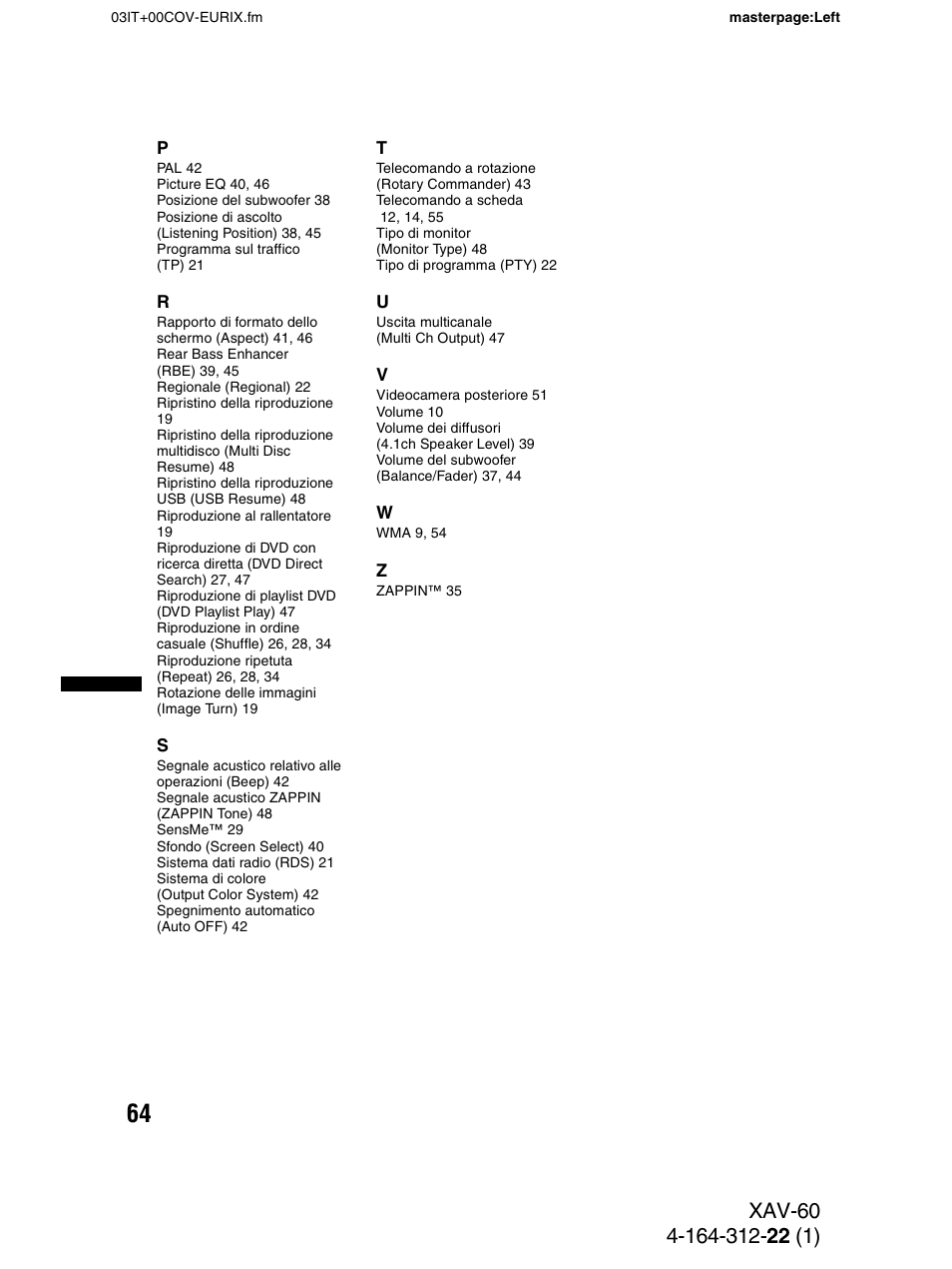 Sony XAV-60 User Manual | Page 186 / 188