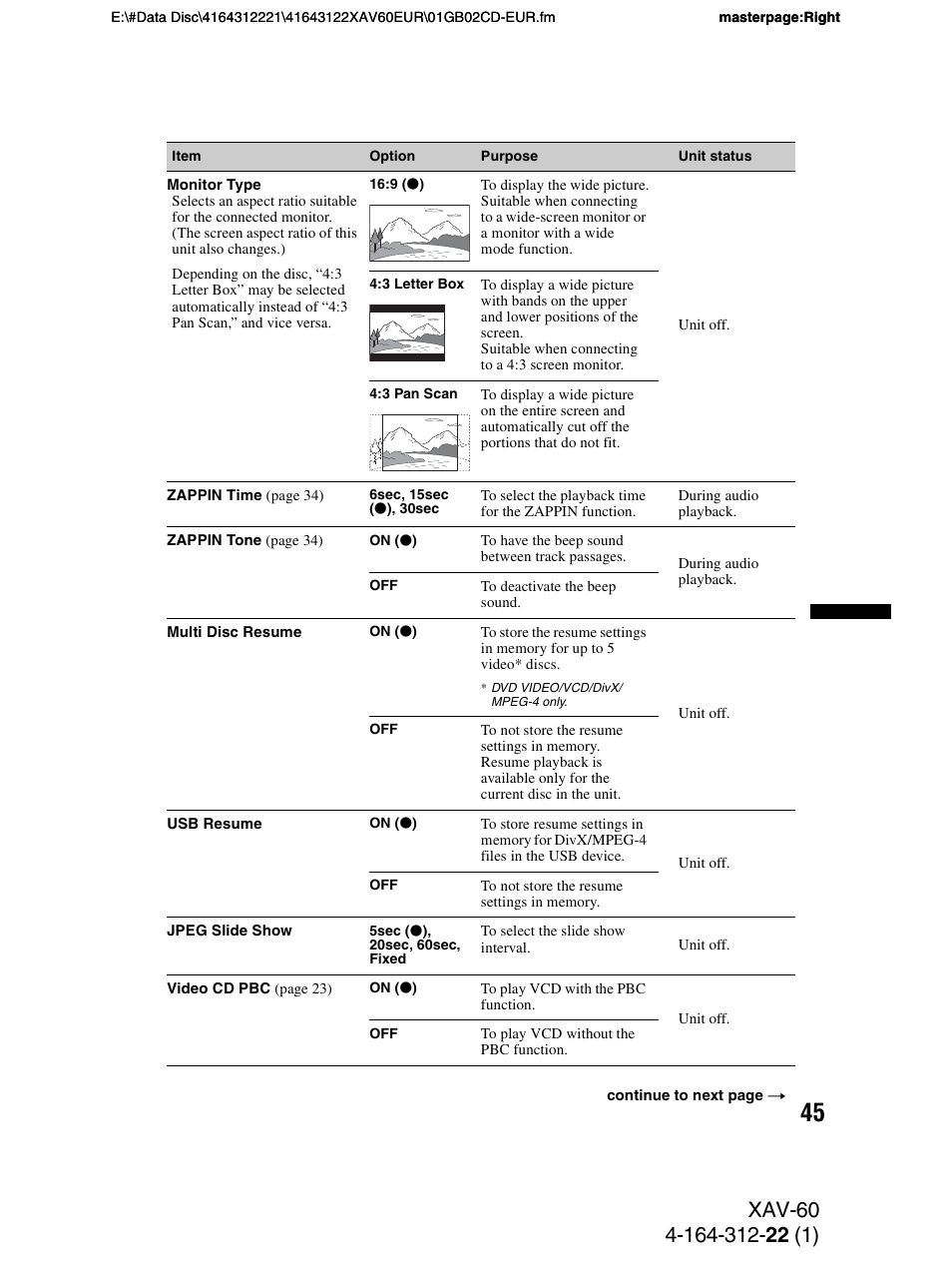 Sony XAV-60 User Manual | Page 45 / 188