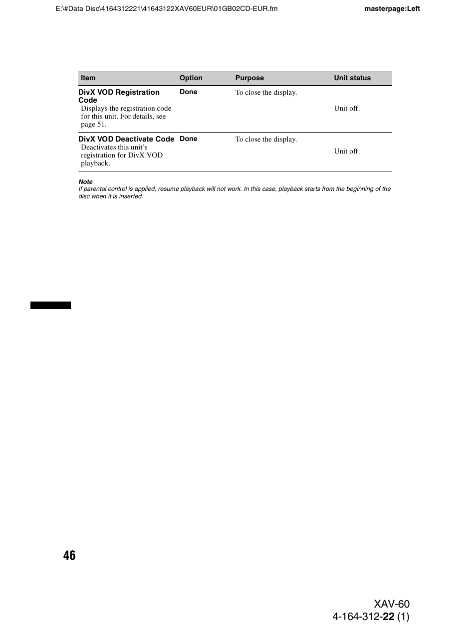 Sony XAV-60 User Manual | Page 46 / 188