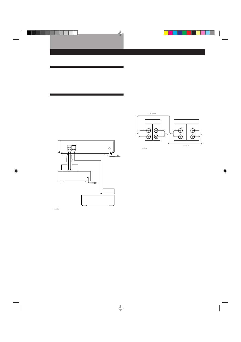 Uppackning, Anslutningarna, Förberedelser | Anslutning av ljudkablar, Nätanslutning, Det nästa steget | Sony TC-WE725 User Manual | Page 48 / 92