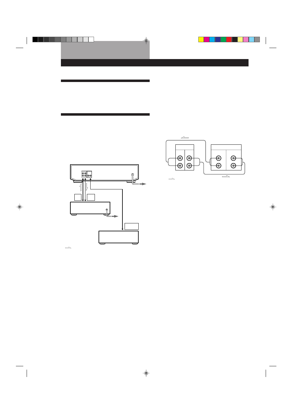 Disimballaggio, Collegamento al sistema, Preparativi | Collegamenti, Collegamento del cavo di alimentazione ca, Impiego | Sony TC-WE725 User Manual | Page 70 / 92