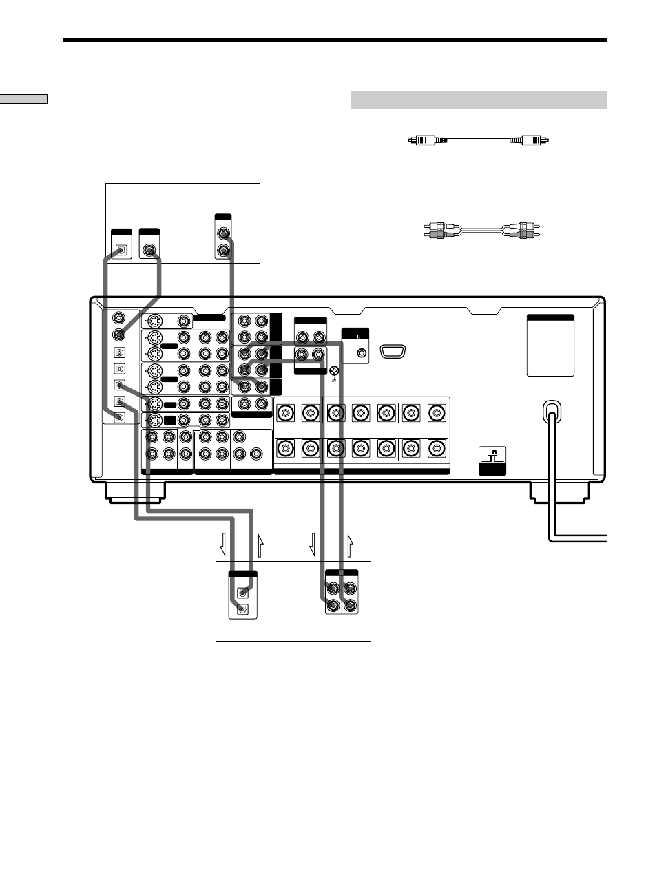 Ligações de componentes digitais cabos requeridos, Ligação dos componentes, Notas | Preto | Sony TA-VA777ES User Manual | Page 176 / 228